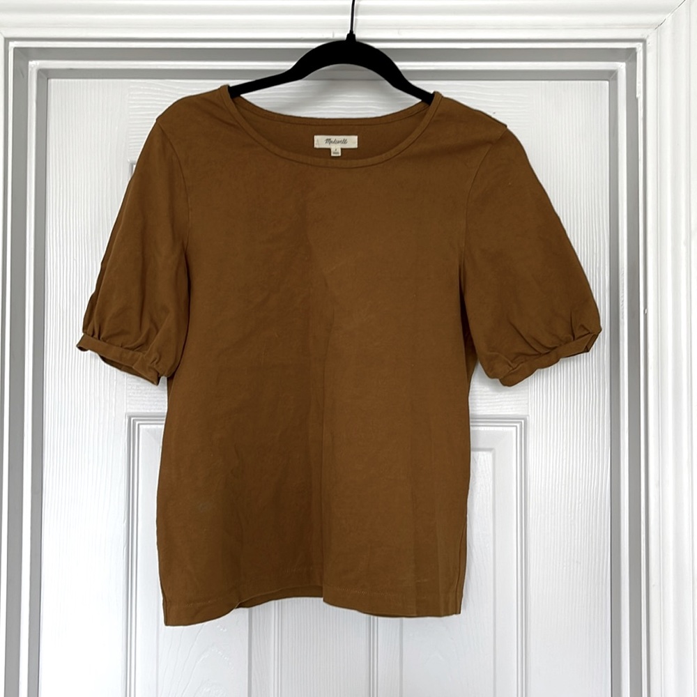 Madewell heavy mustard tee